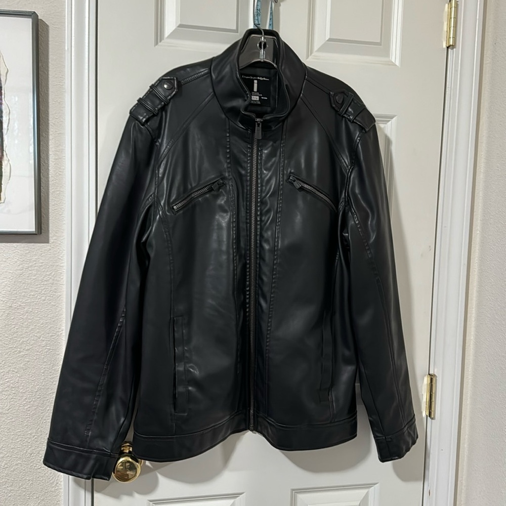 I Jeans by Buffalo Vegan Leather Jacket NEW
